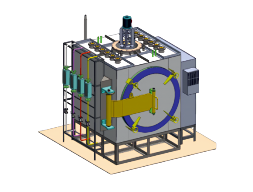 Horizontal Type Without Retort Gas Nitriding Furnaces